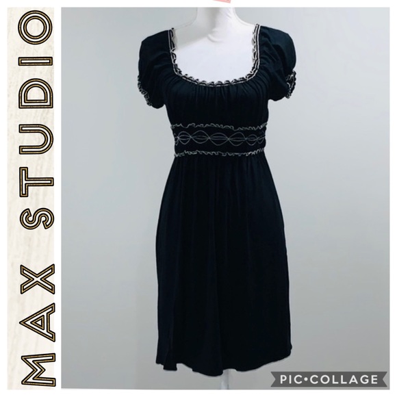 Max Studio Dresses & Skirts - Max Studio • Black Short sleeve dress • Small